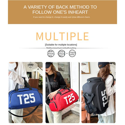 Customized Logo Fitness Bag Football Backpack Swimming Taekwondo Waterproof Backpack Luggage Bag Printed Pattern