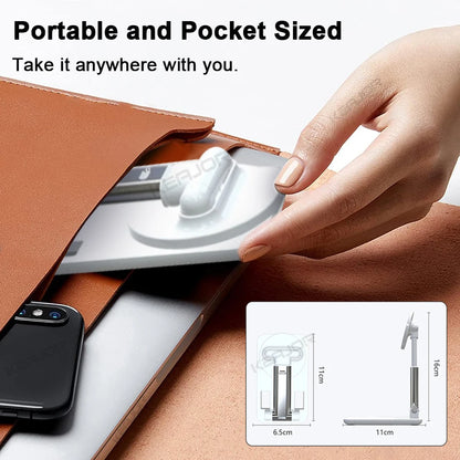 Phone Holder Magnetic Flexible Adjustable Phone Stand Foldable Universal Cellphone Holder Portable Desktop Mobile Phone Bracket