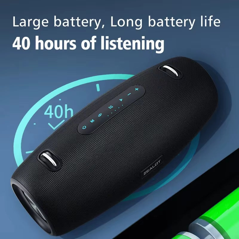 -S67 60W Portable Bluetooth Speaker Outdoor Party Speaker Big Loud Speaker Excellent Bass Performace 3D Speaker