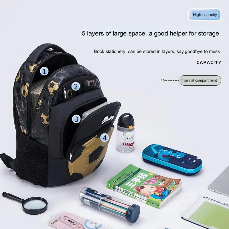 Football Backpack for Children Schoolbag Anime Backpack Travel School Bags for Teenage Boy Mochila Escolar Infantil Menino