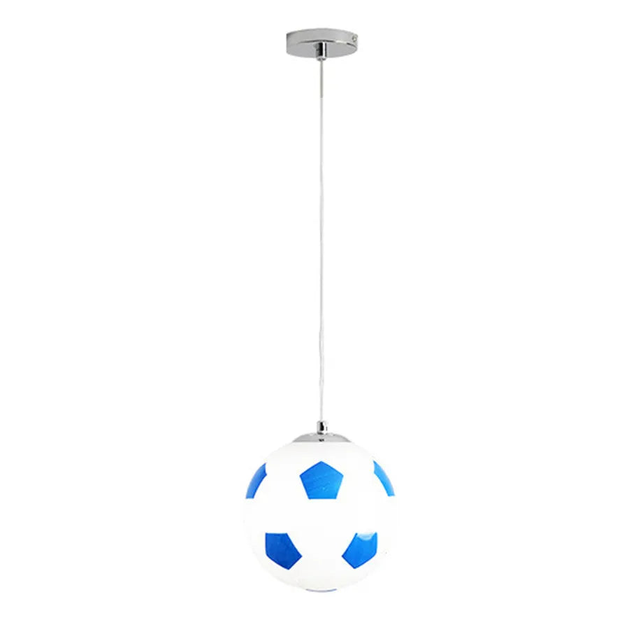 E27 Football Glass Ball Pendant Lights Basketball Pendant Lamp Kitchen Bedroom Restaurant Children Room Hanging Light