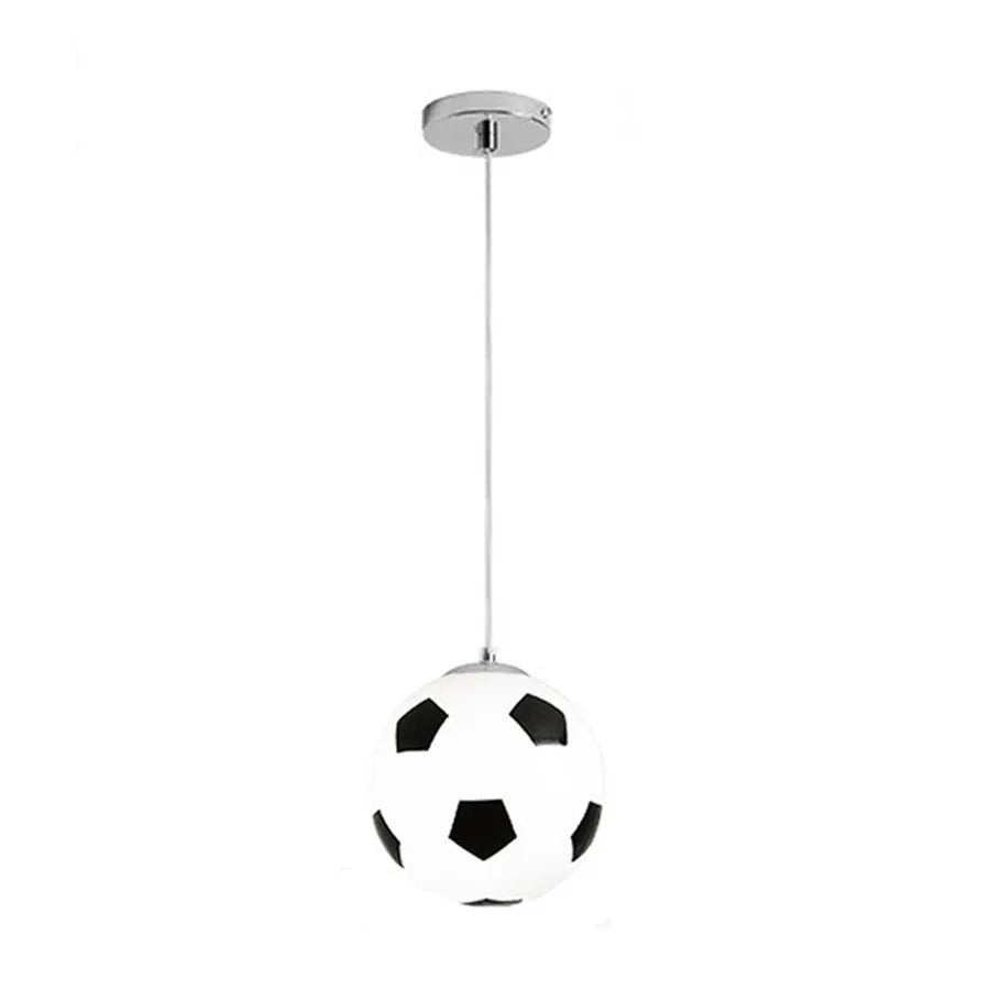 E27 Football Glass Ball Pendant Lights Basketball Pendant Lamp Kitchen Bedroom Restaurant Children Room Hanging Light