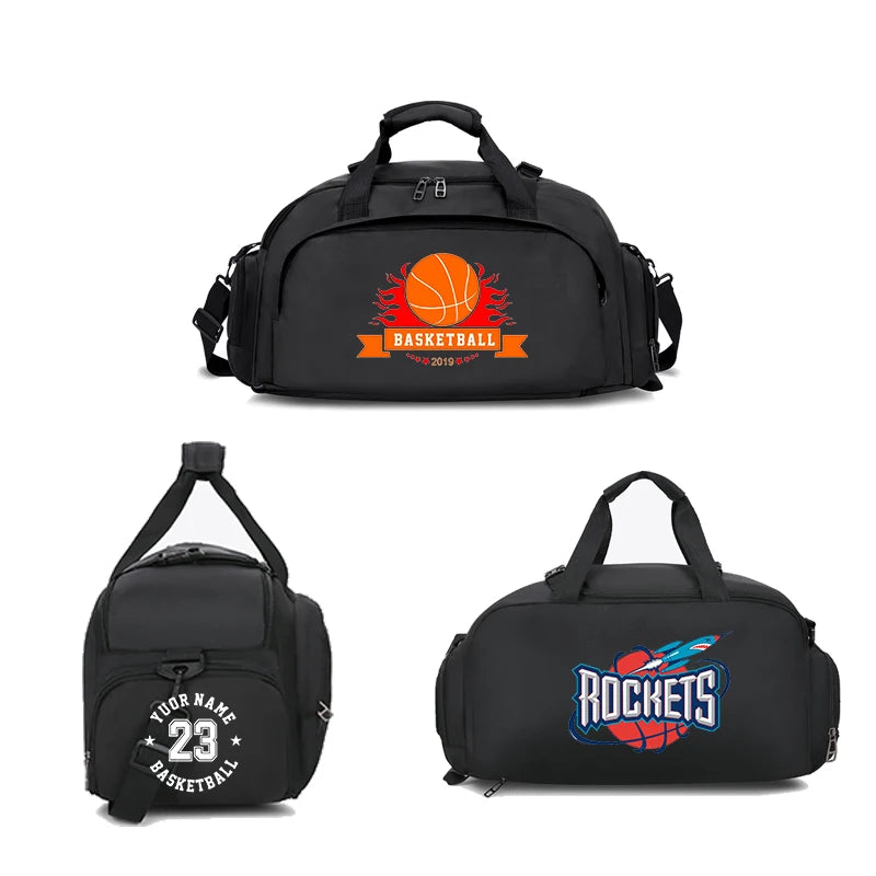 Customized Logo Fitness Bag Football Backpack Swimming Taekwondo Waterproof Backpack Luggage Bag Printed Pattern