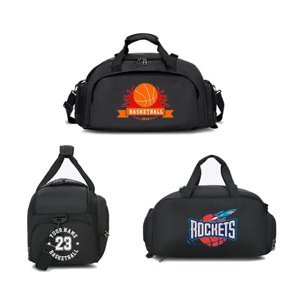Customized Logo Fitness Bag Football Backpack Swimming Taekwondo Waterproof Backpack Luggage Bag Printed Pattern