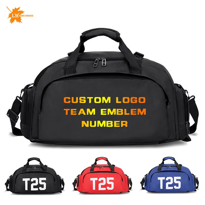 Customized Logo Fitness Bag Football Backpack Swimming Taekwondo Waterproof Backpack Luggage Bag Printed Pattern