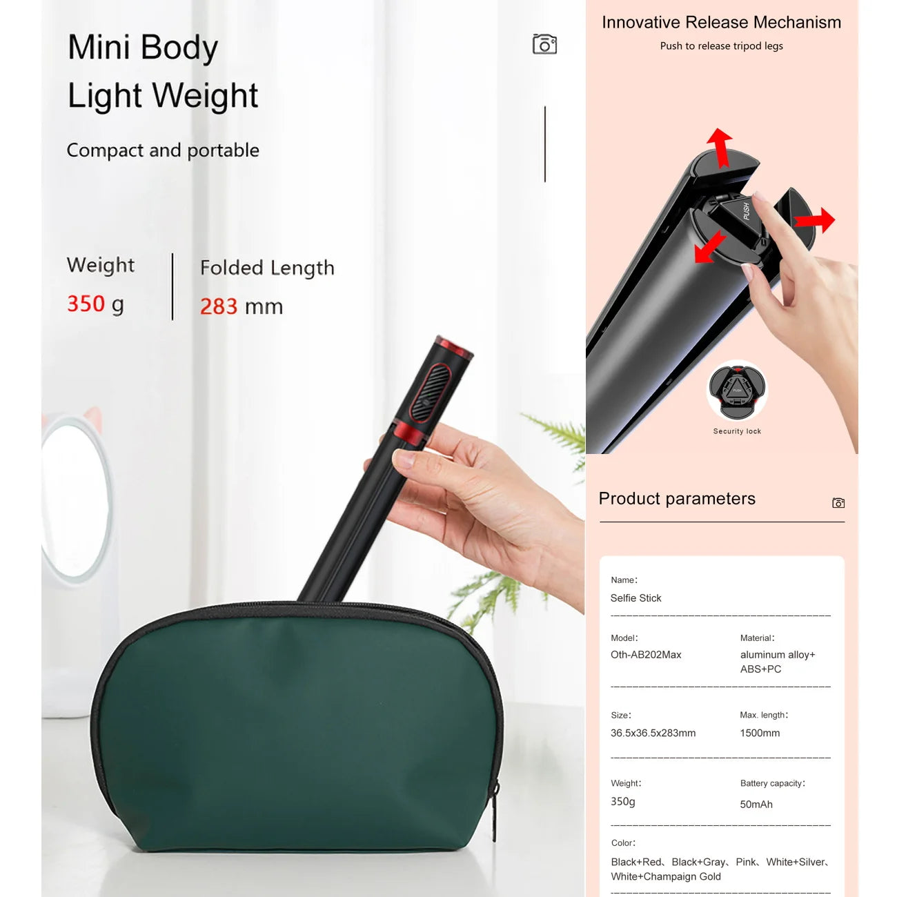 81Cm/150Cm Wireless Selfie Stick Tripod with Remote Phone Tripod Extendable Portable Phone Stand Holder for IOS Android